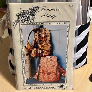 Favorite Things A Faithful Companion backpack sewing pattern uncut factory fold
